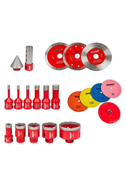 Raider Set de discuri diamantate și burghie, 28 piese, 157869