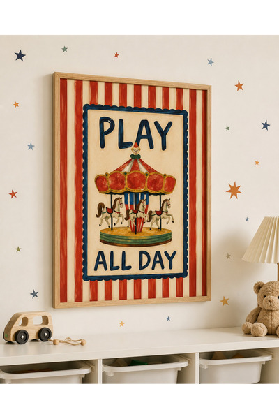 artera casa Play All Day Çerçeveli Poster Tablo