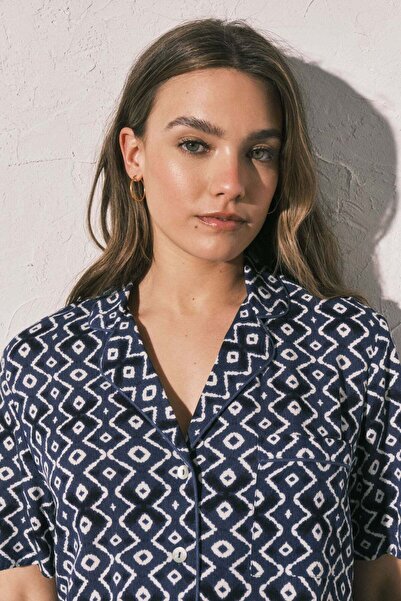 Women'secret Blue Printed Classic Pyjamas