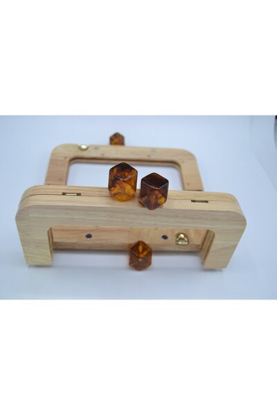 Gül Wooden Colored Bag Bursu Amber