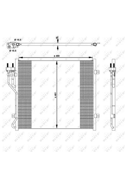 NRF Radiator Condensator Aer Conditionat JEEP CHEROKEE