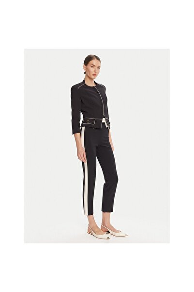 Elisabetta Franchi Pantaloni de damă din material textil PAT0156E2 Negru