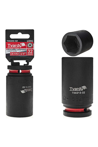Tvardy Cheie tubulară de impact cu 6 puncte 3/4 ", 32 mm, Cr-Mo, T 00213-32