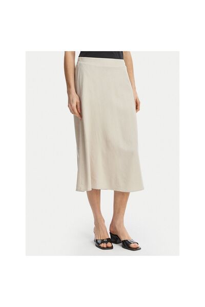 Vero Moda Fustă midi de damă 10340419 Bej