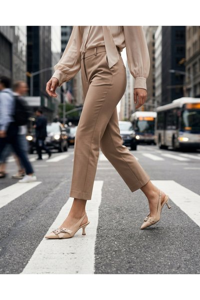 LE STYLE DE MARIE Pantofi de seară cu toc pentru femei, eleganți, cu detalii din piatră argintie, croială largă
