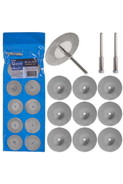 GEKO Set de discuri diamantate de tăiere, 40 mm, 12 piese, G 81224