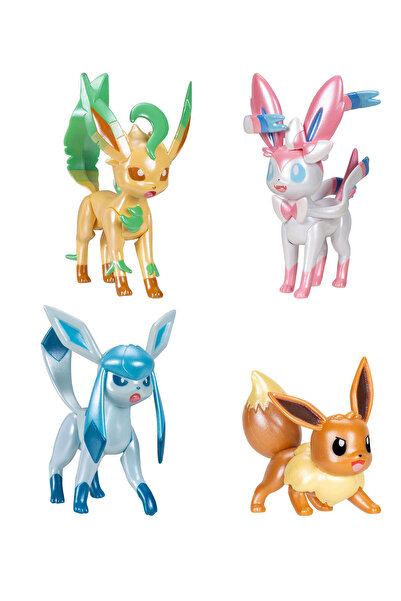 Feyza Oyuncak Pokemon | Select Seri Lisanslı Eevee Evolution 4'lü Figür Paket...