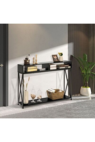 COSTWAY HV 10016 BK (Negru) Masă auxiliară