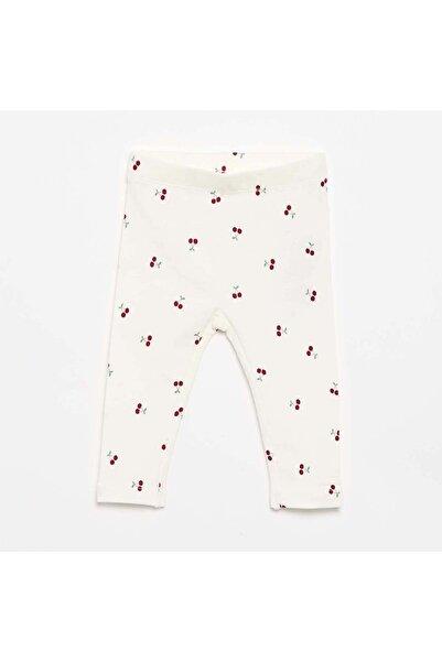 KIABI Printed Long Leggings WHITE