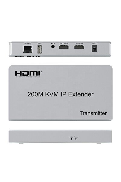 HDTV-EXTENTION 200 METRE 1080P CAT6 KVM EXTENDER(HDMI-USB-IR-AUDIO)