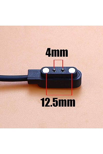 Choice10 كابل شحن مغناطيسي USB بمنفذين 2Pin-4mm-12.5mm من YanXi لساعات ذكية