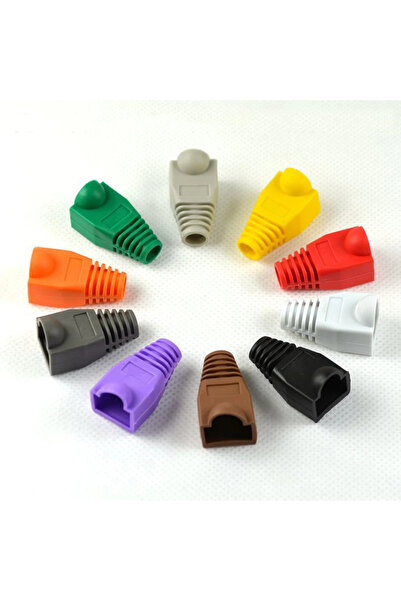 Choice34 Random color 50pcs 10-100Pcs RJ45 Ethernet Cable Connector Boots Cov...