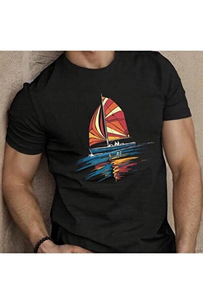 Astogria13 Sailboat With Vibrant Sails Inspired Design Printed Men's Stretch ...