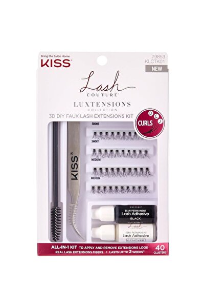 Kiss Lash Couture 3D Diy Faux Lash Extensions Kit Klctk01C