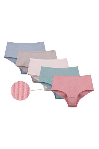 Donella 5-Pack High Waist Cotton Lycra Camisole Women's Panties