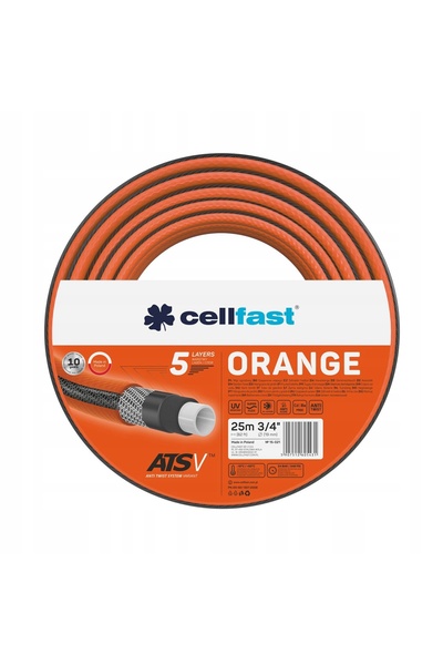 Cellfast Furtun de grădină ORANGE ATSV 5 straturi 3/4 " 25m