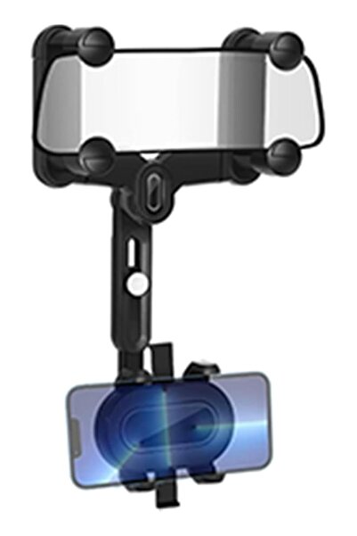 Generic 2026 Car Rearview Mirror Phone Holder, 360° Rotatable Retractable Uni...