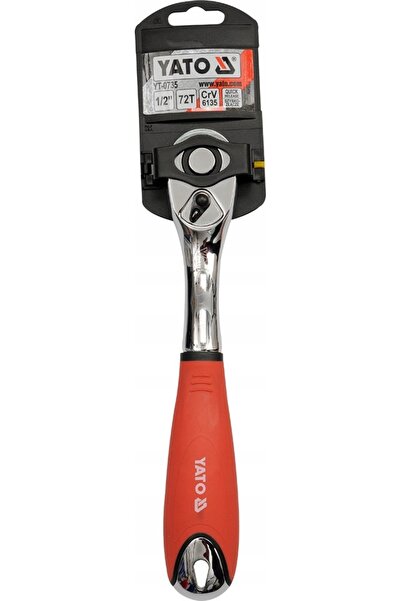 yato CHEIE CU CĂTUȘ CU MÂNER FLEXIBIL DIN CAUCIUC ȘI METAL 1/2'' 72 DE DINȚI