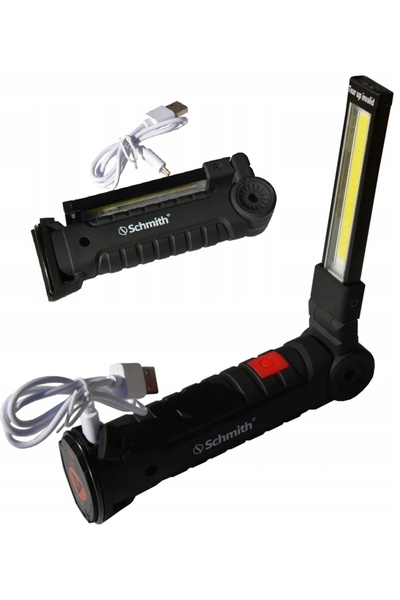 SCHMITH Lampă de atelier, lanternă cu magnet, cu braț articulat, LED 3W