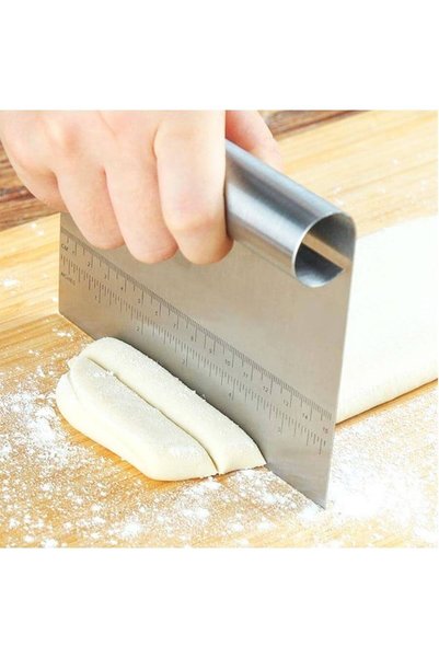 Perfect Home Dispozitiv de tăiat paste din oțel inoxidabil, despărțitor de paste, 15 cm