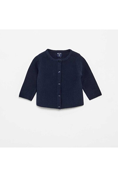 KIABI Plain Fine-Gauge Knit Cardigan BLUE