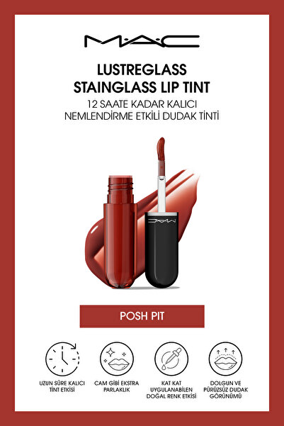 M.A.C Lustreglass StainGlass Lip Tint - 12 Saate Kadar Kalıcı Nemlendirme Etk...