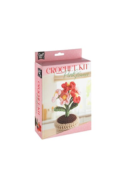 Craft Sensations Σετ Πλεκτό με Βελονάκι Ροζ Γλάστρα DIY CraftID CR1745/GE