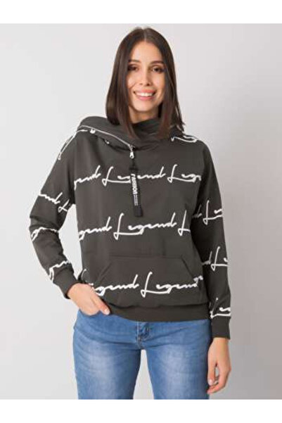 Relevance Women's Sweatshirt, RELEVANCE, Cotton, Long Sleeve, Dark Khaki, mod...