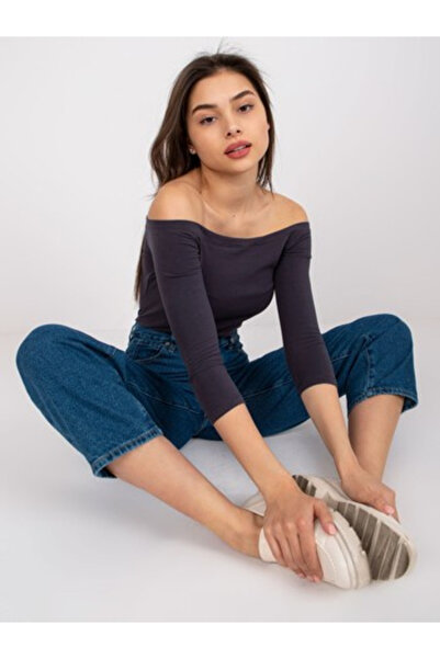 Basic Feel Good Bluza Dama Maneca 3/4, Pe umeri, BASIC FEEL GOOD, Grafit Casu...