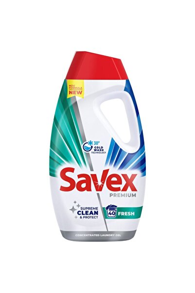 SAVEX Υγρό απορρυπαντικό, Savex, 1.8 λίτρα, Φρέσκο, 40 πλύσεις
