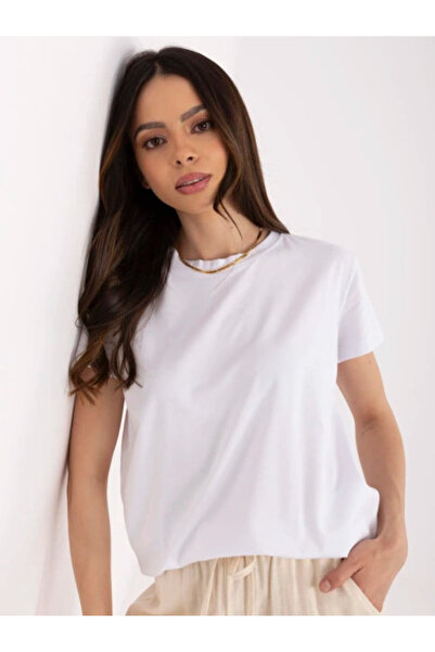 Basic Feel Good Tricou Dama Mini, Decolteu rotund, BASIC FEEL GOOD, Alb Casua...