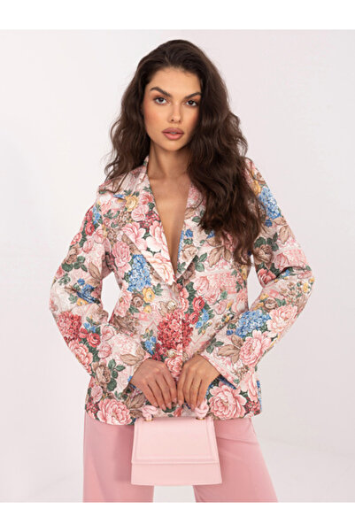 Italy Moda Women's Jacket, ITALY MODA, Polyester, Long Sleeve, Pink, model IT...