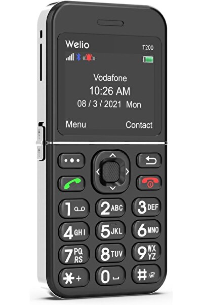 Welio WKEY T200 Tuşlu Cep Telefonu Kameralı Asker Telefonu Yaşlı Cep Telefonu (KVK GARANTİLİ)