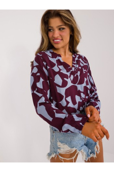 Sublevel Bluza Dama, Sublevel, Viscoza, Maneca lunga, Bordo, model D73771M11186A
