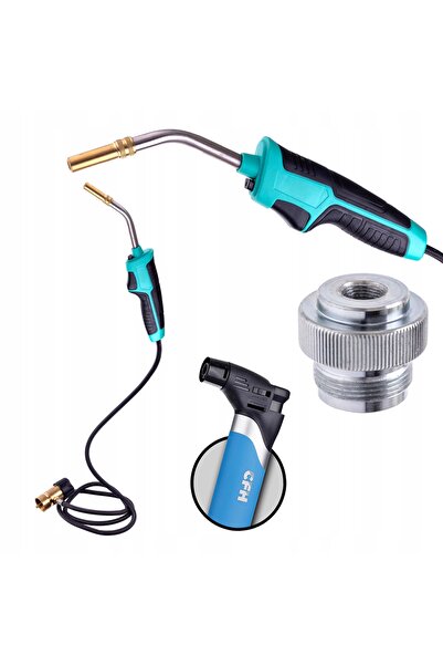 TC Technic Arzător pe gaz MAPP Propan, duză turbo pentru lipit, adaptor furtu...