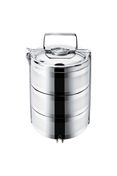 Orionis Set termic etajat pentru transportul alimentelor la cină și mese, 3x1,1L
