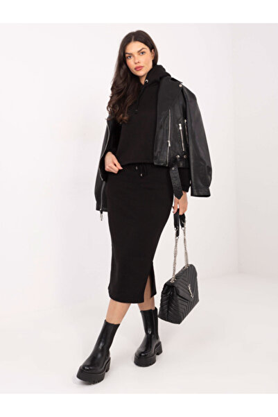 rue parıs Women's Suit, RUE PARIS, Cotton, Long Sleeve, Black, model RV-KM610...