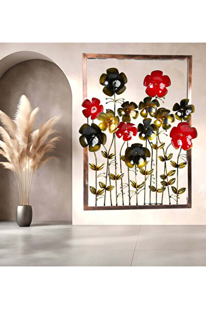 Al Athar Arts Handcrafted Iron Wall Art Panel – Laser-Cut and Hand-Painted(L:...