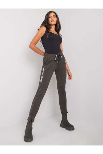 Relevance Pantaloni Trening Dama Lunga, Sport, RELEVANCE, Khaki inchis Casual...