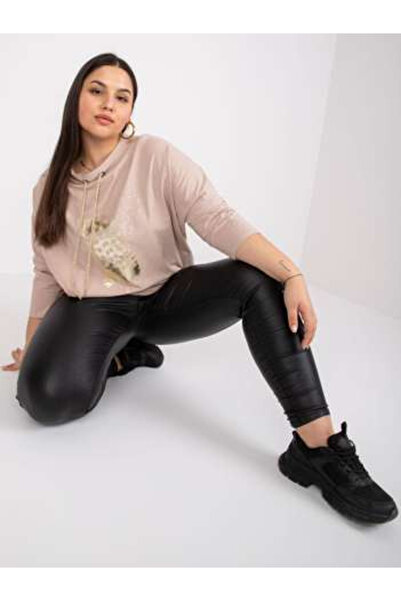 Relevance Bluza Dama Maneca 3/4, Imprimat, RELEVANCE, Bej Eleganta Office Mod...