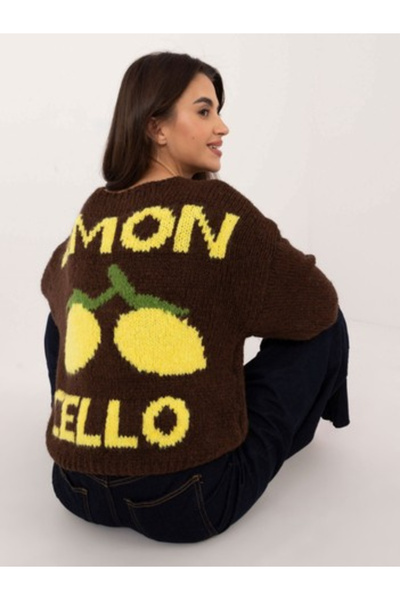 Italy Moda Pulover Dama Maneca lunga, Decolteu in V, ITALY MODA, Maro Casual ...