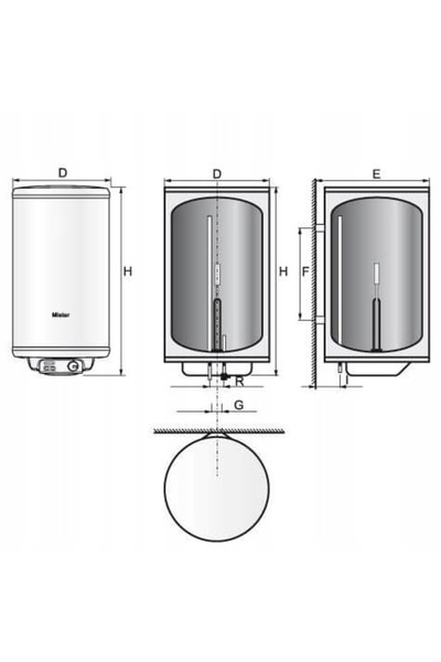 Elektromet Boiler electric cu acumulare de 30l ... o150