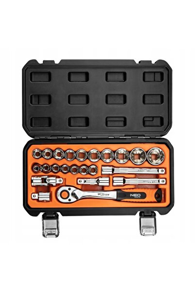 NEO Tools NEO Set de chei tubulare 1/2 " 23 piese Duża Grzechotka - Valiză