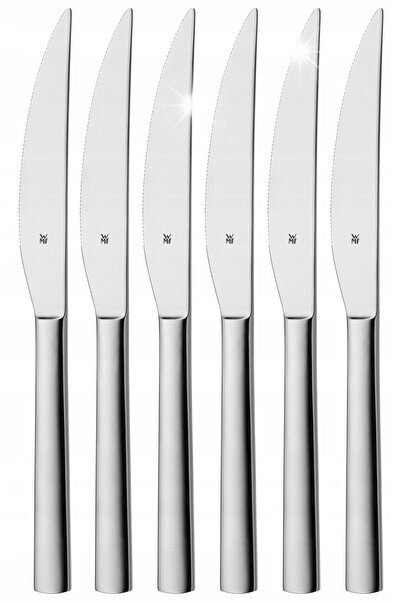 WMF Set complet de tacâmuri Nuova 23 cm Argintii 6 piese cuțite pentru friptură