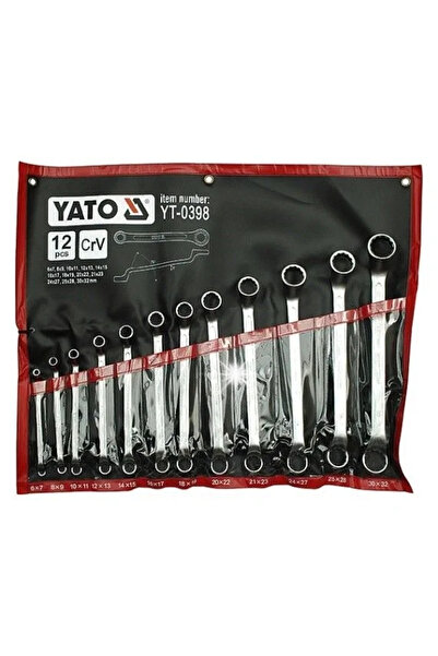 VOREL by YATO Set complet de chei tubulare cotite, 12 piese, 6-32mm, lustruit...