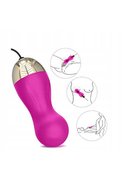 Lelex Ouă vibrantă cu telecomandă, 10 moduri, pentru punctul G, masaj sexual,...
