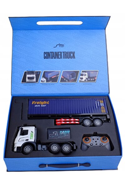 TOYSPLANET CAMION MARE DE TRANSPORT PE RACORD, TELECOMANDAT, CU REMorcă, R/C,...
