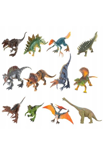 woopie Set de figurine dinozauri XXL, cutie mare, animale mari, 25 bucăți.
