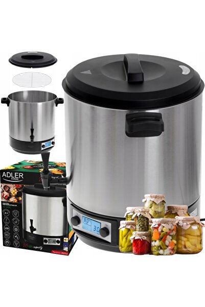 adler Oală electrică de pasteurizare cu încălzire, pentru alimente lichide, 28l