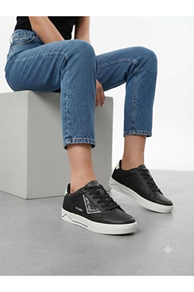 Lütfi Women's Black Sneaker Daily Orthopedic Sole Walking Sports Shoes